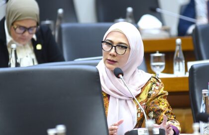 Ilustrasi Penyampaian Melati Erzaldi terkait Penguatan Pramuka dalam RUU PIP