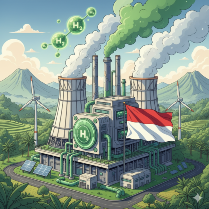 Ilustrasi Green Hydrogen pertama Dunia ada di Indonesia