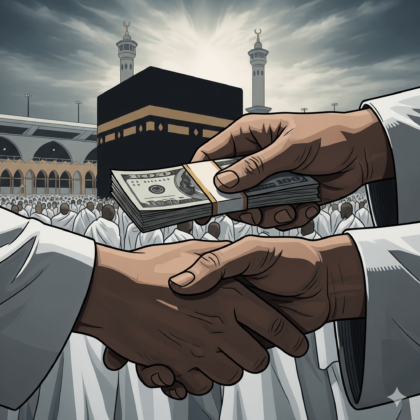 Ilustrasi kasus suap kuota haji khusus