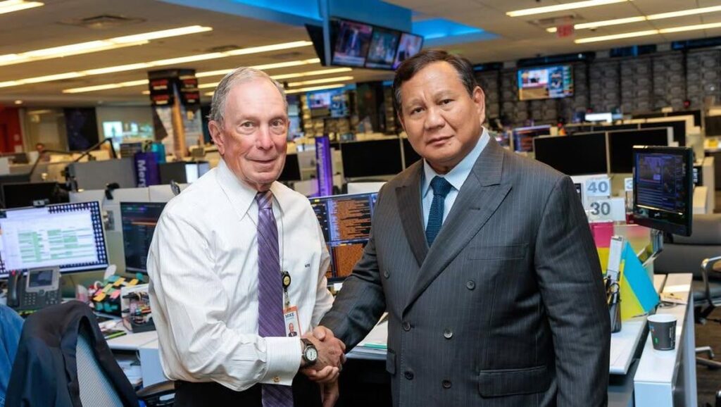 Pertemuan Pak Prabowo Subianto dengan Michael Bloomberg membahas potensi ekonomi Indonesia