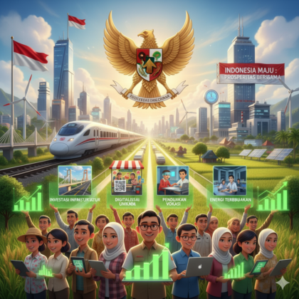 Ilustrasi efek lompatan ekonomi nasional